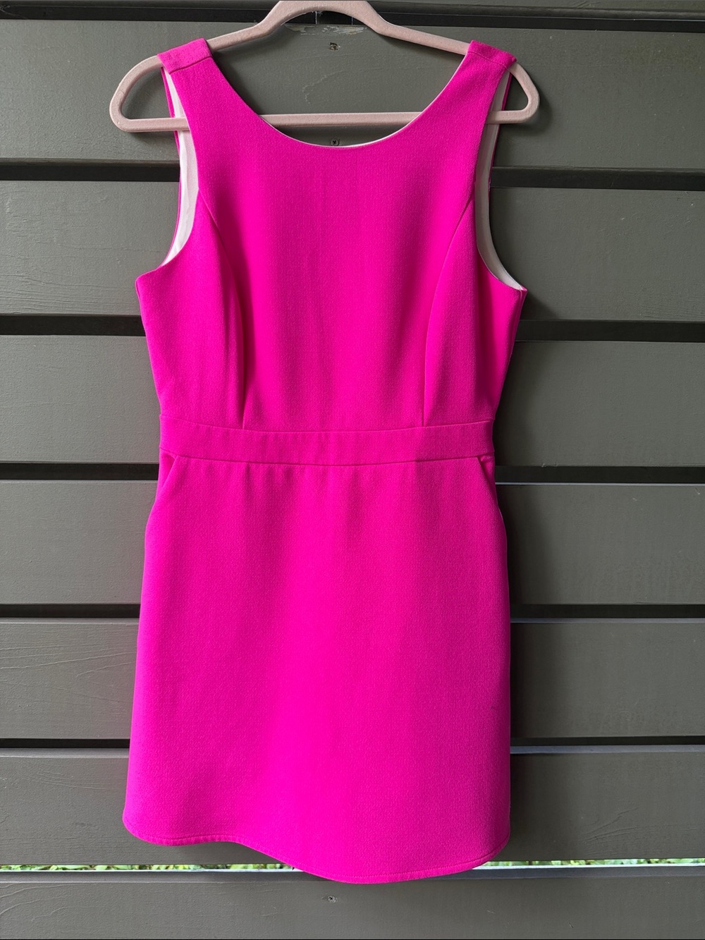 Fuchsia Sleeveless Mini Sheath Dress
